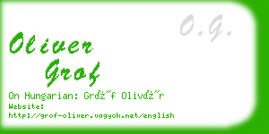 oliver grof business card